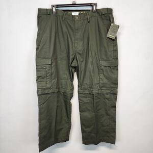 Boy Scouts Of America Convertible Cargo Ankle Pants Womens 18W Green 27" Inseam